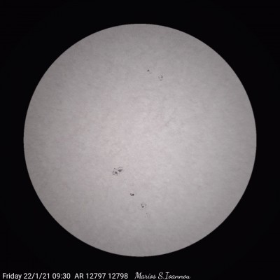 Sunspots Friday 22 1 21 AR 12797 12798.jpg
