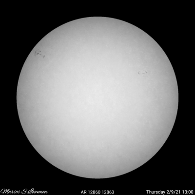 Sunspots 2 9 31 AR 18260 18263.png