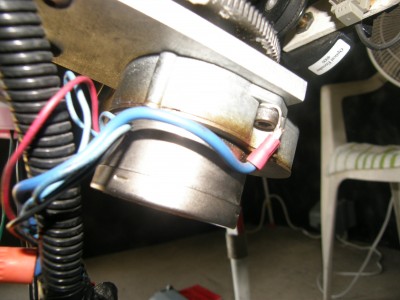 RA motion motor, housed under the RA gear